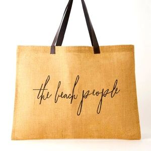 The beach people - jute tote
